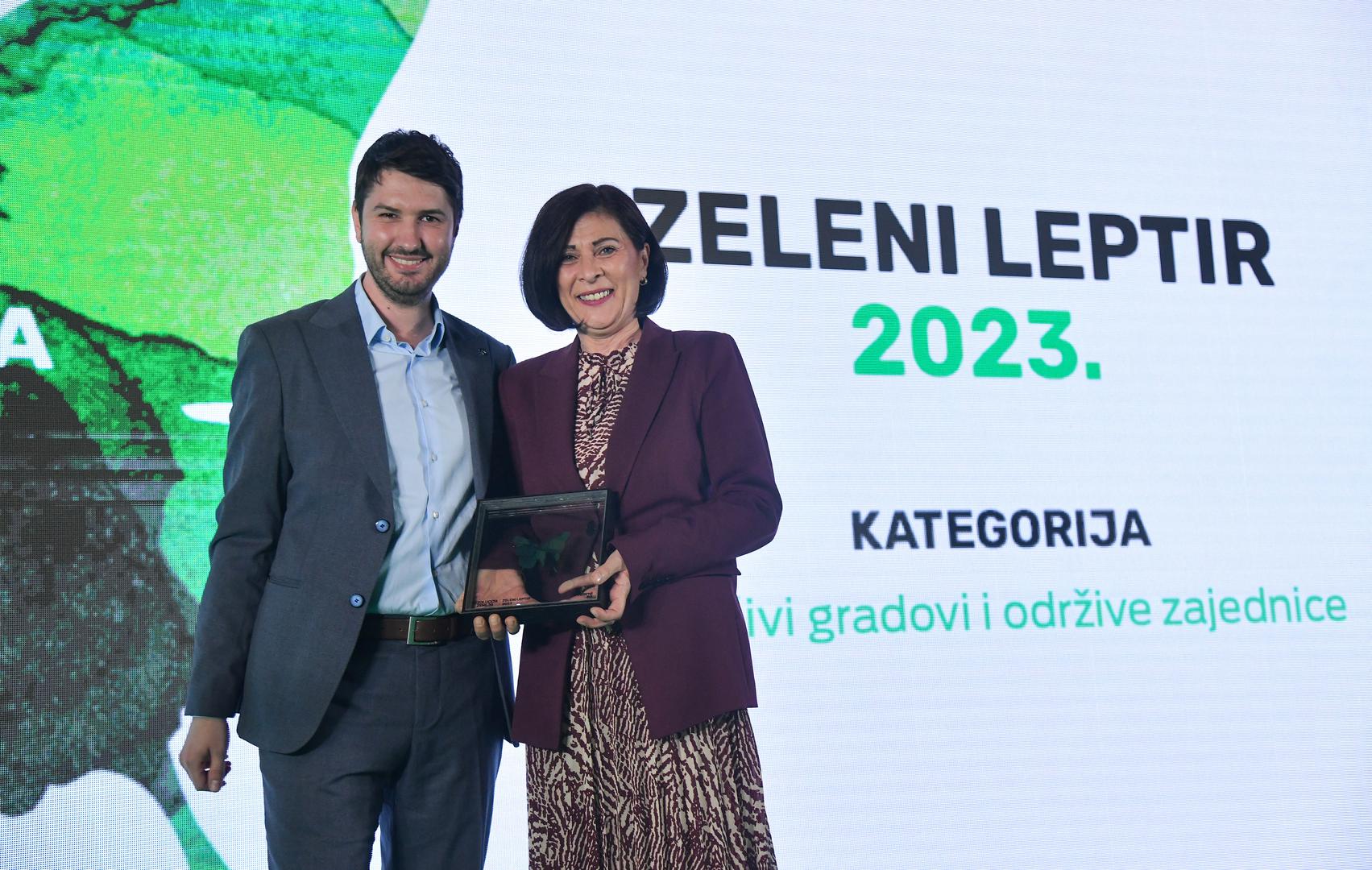 Komunalac osvojio prestižnu nagradu „Zeleni leptir 2023“ za najbolji ekološki projekt u kategoriji održivi gradovi i održive zajednice