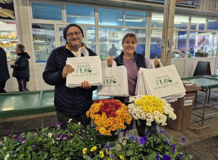 U povodu Dana grada zakupcima na tržnici podijeljene papirnate vrećice