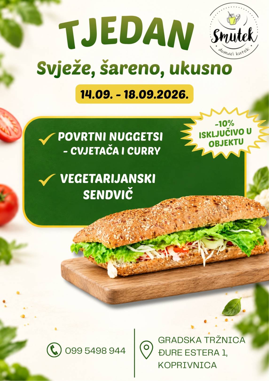 Svježe, šareno, ukusno u Smuteku